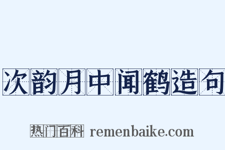 次韵月中闻鹤造句是什么意思的图片